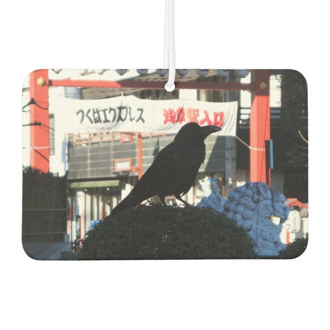 Japanese Crow Car Air Freshener (Front)