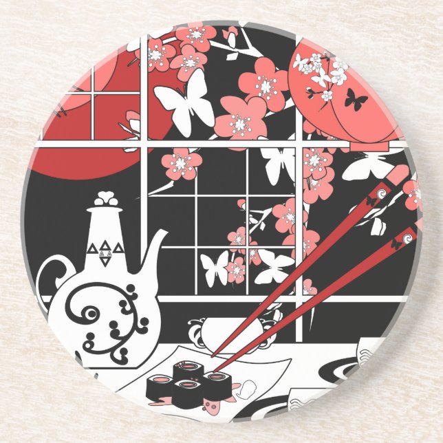 Japanese cuisine coaster (Front)