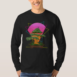 Japanese Culture Aesthetic Zen Vaporwave Bonsai Tr T-Shirt