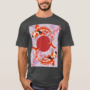 Japanese Culture Cherry Blossom Sakura Nishikigoi T-Shirt
