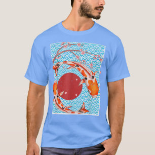 Japanese Culture Sakura Nishikigoi Cherry Blossom T-Shirt