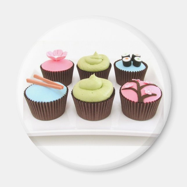 japanese cupcakes magnet (Front)