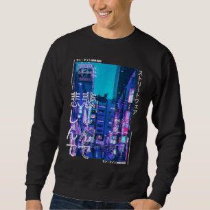 Japanese Cyberpunk Tokyo Streetwear Aesthetic Grap Sweatshirt