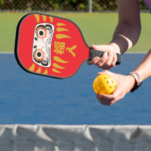Japanese Daruma (with Eyes) Pickleball Paddle
