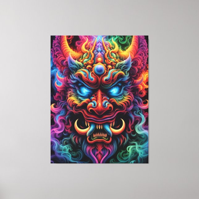 Japanese Demon Canvas Print (Front)