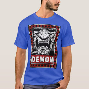 Japanese Demon Harajuku Oni Face Mask  (2) T-Shirt