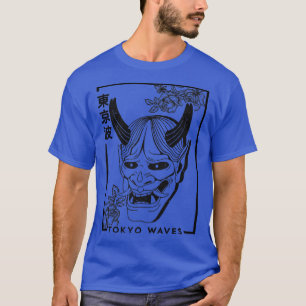 Japanese Demon Roses Minimalistic Aesthetic Japan T-Shirt