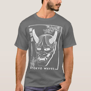 Japanese Demon Roses Minimalistic Aesthetic Japan T-Shirt