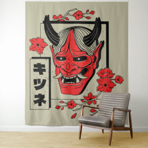 Japanese demon tapestry