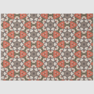 Japanese design in red and grey circle pattern tissue paper
