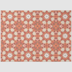 Japanese design in reds and oranges tissue paper