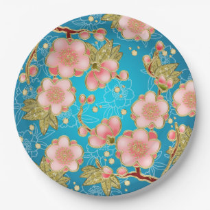 Japanese design party paper plates