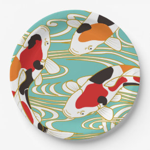 Japanese design party paper plates