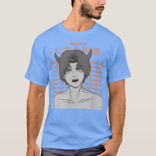 Japanese Devil Boy Anime Character  Japan Aestheti T-Shirt