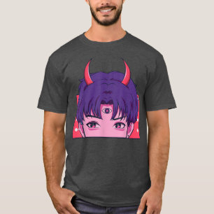 Japanese Devil Studying Anime Manga Graphic Art Ja T-Shirt