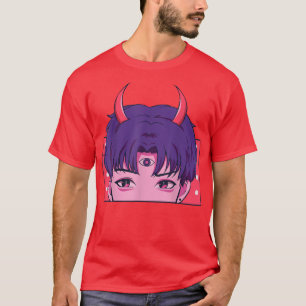 Japanese Devil Studying Anime Manga Graphic Art Ja T-Shirt