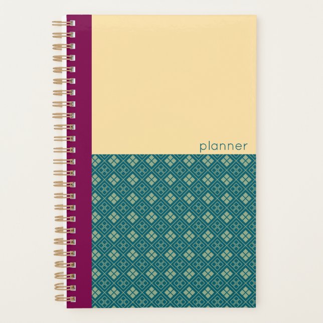 Japanese Diamond Pattern Planner (Front)