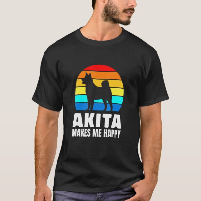 Japanese dog breed lovers Akita T-Shirt (Front)
