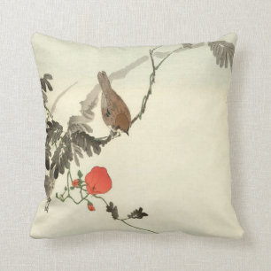 Japanese Dogwood With Bird Cushion