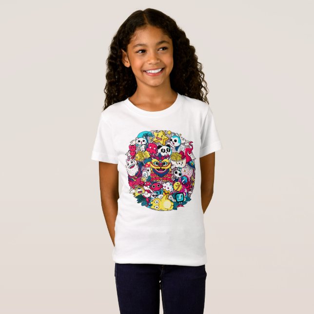 Japanese Doodle Art T-Shirt (Front Full)