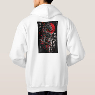 Japanese Dragon and Red Sun Samurai Wall Art – Bla Hoodie