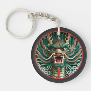 Japanese Dragon and Shinto-Buddhist traditions Key Ring