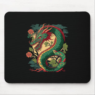 Japanese Dragon Anime Japan Chinese Dragons Tattoo Mouse Pad