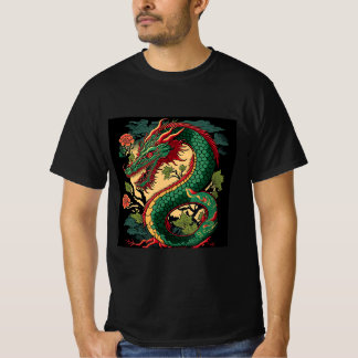 Japanese Dragon Anime Japan Chinese Dragons Tattoo T-Shirt