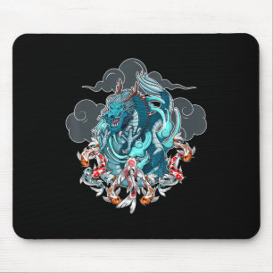 Japanese Dragon Anime Japan Tattoo Anime Lover Cut Mouse Pad
