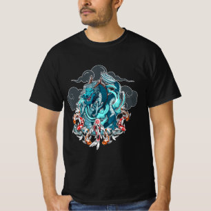 Japanese Dragon Anime Japan Tattoo Anime Lover Cut T-Shirt
