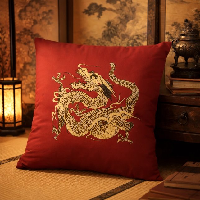 Japanese Dragon Customisable Colours  Cushion (Creator Uploaded)
