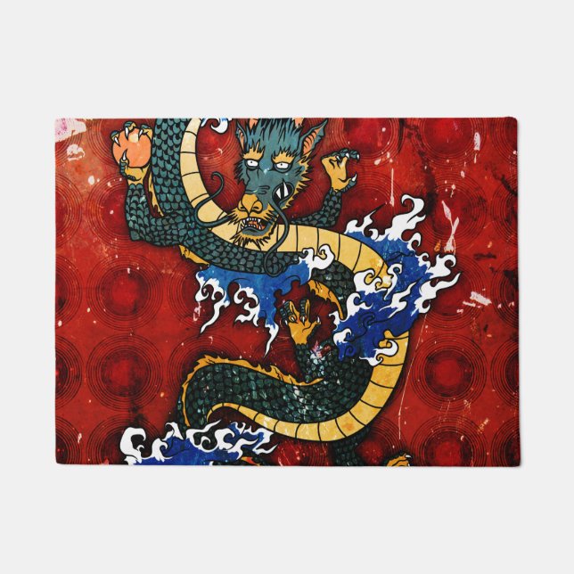 Japanese Dragon Doormat (Front)