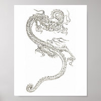 Japanese dragon, dragon, fantasy, sketch drawing