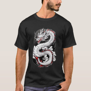 Japanese Dragon In Clouds Men Women Asian Mythical T-Shirt