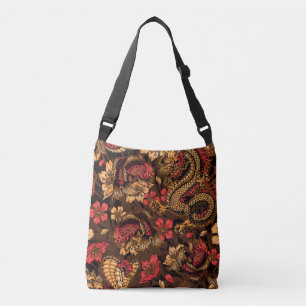 Japanese dragon koi pattern. crossbody bag