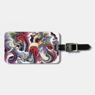 Japanese Dragon Luggage Tag