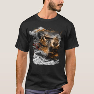 Japanese Dragon Samurai Warrior T-Shirt