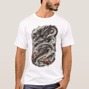 Japanese Dragon Tattoo T-Shirt Traditional Irezu