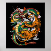 Japanese Dragon Tiger Battle