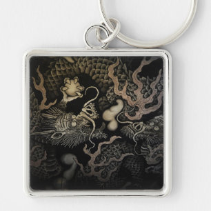 Japanese Dragons Key Ring
