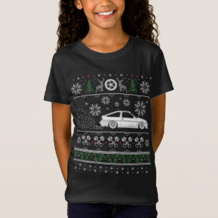 Japanese Drifting Initial Drift Car Love Ugly Chri T-Shirt