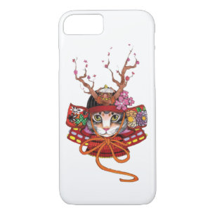 Japanese Edo Samurai Neko Kitten Case-Mate iPhone Case