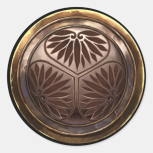 Japanese Emblem (Kamon) Classic Round Sticker