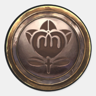 Japanese Emblem (Kamon) Classic Round Sticker