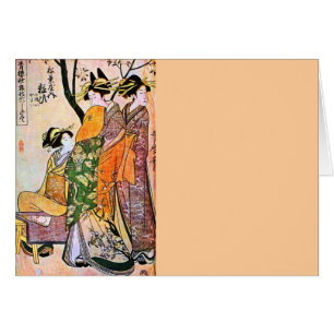 Japanese Engraving Three Geisha 1911