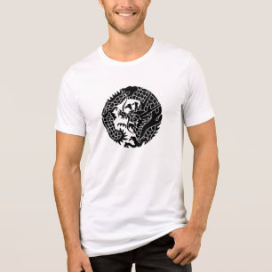 Japanese Family Crest-Dragon Tri-Blend Shirt