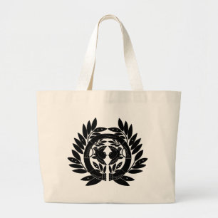 Japanese Family Crest KAMON Symbol Large Tote Bag