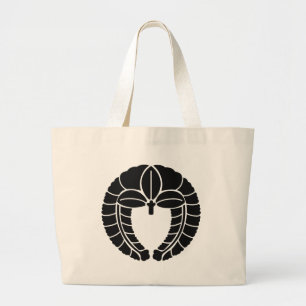 Japanese Family Crest (KAMON) Symbol Large Tote Bag