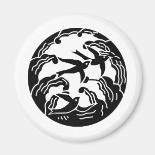 Japanese Family Crest KAMON Symbol Magnet