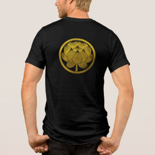 Japanese Family Crest-Lotus Tri-Blend Shirt